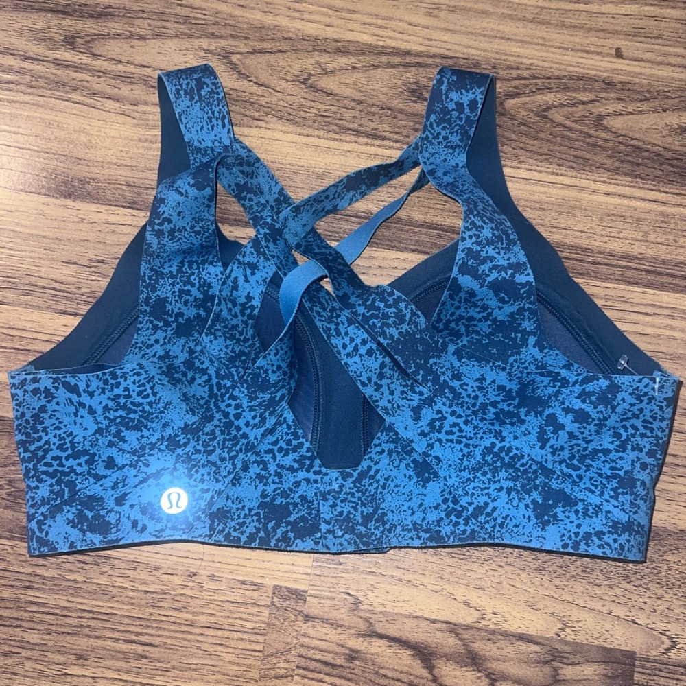 Lululemon Blue Patterned Sports Bra